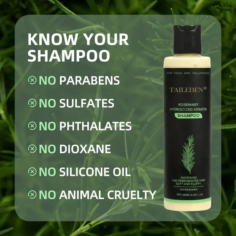 Økologisk rosmarin hårvækst shampoo - Image 7