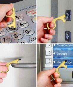 No Touch døråbnerværktøj med nøglering vedhæng