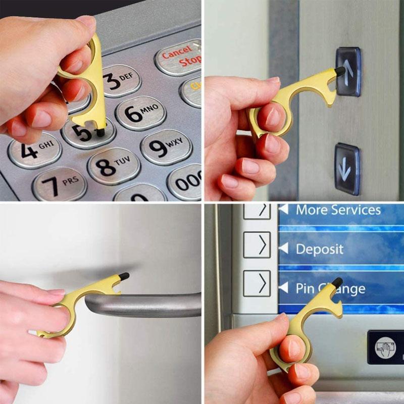 No Touch døråbnerværktøj med nøglering vedhæng