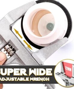 Super bred justerbar skruenøgle