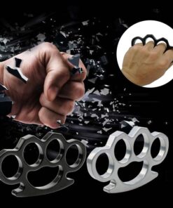 Metal Knuckles Selvforsvar Finger Fist Buckle Handsker