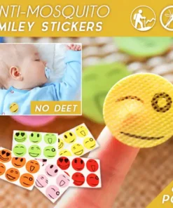 Anti-Mosquito Smiley Stickers (60 stk)