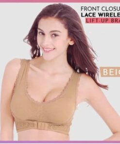 Front Cross Wireless Side-Spænde Lace Lift BH