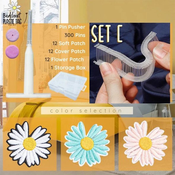 Sengetøj Plast Tag Pin Kit