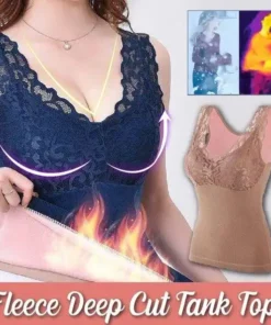 Fleece Deep Cut Tank Top