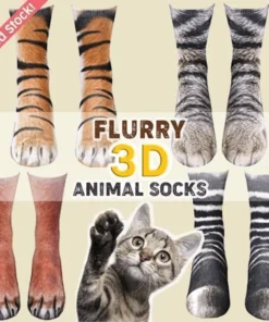 Flurry 3D Animal Paw Sokker