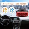 150W bærbar bilvarmer afrimer afdugger