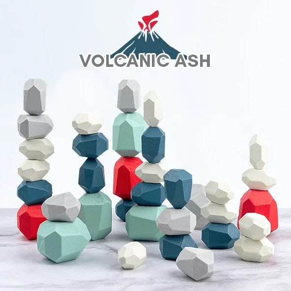 Træsten stabelblokke - Image 2