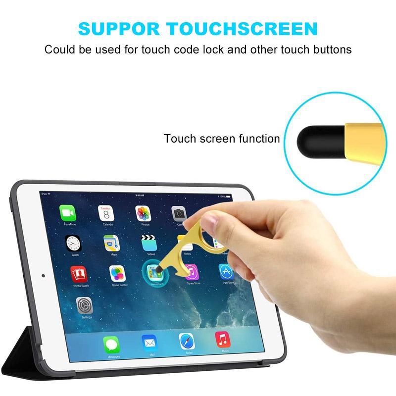 No Touch døråbnerværktøj med nøglering vedhæng - Image 3