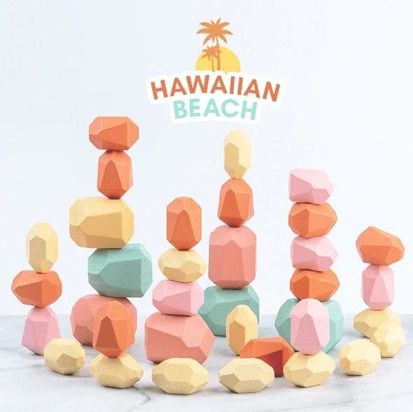 Træsten stabelblokke - Image 3