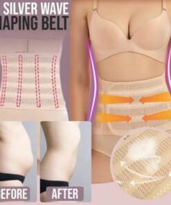 3D Silver Wave Shaping Bælte