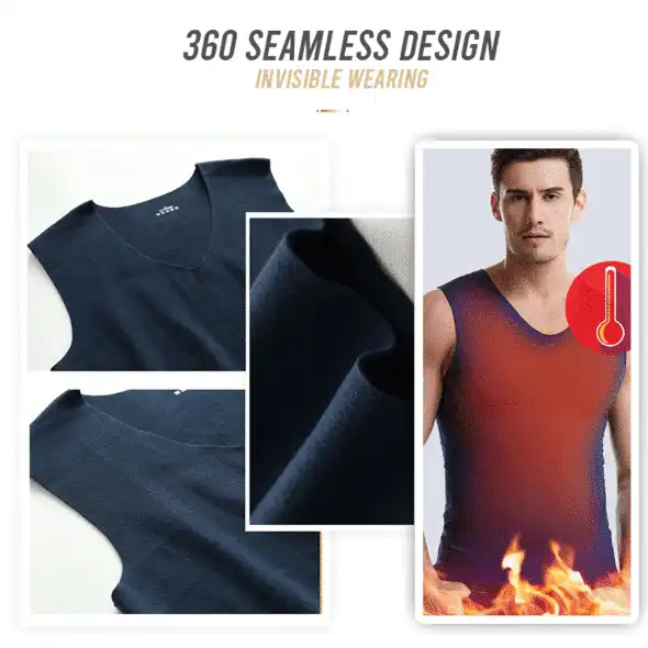 Dual Side Fleece Vest med V-hals - Image 5