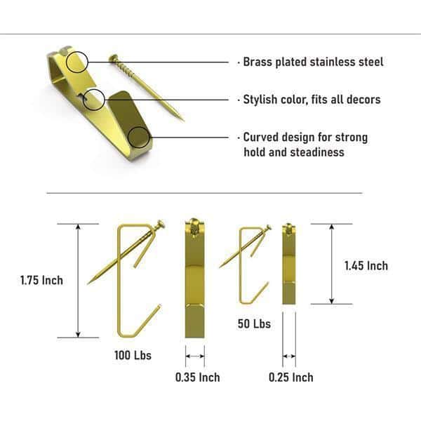 130 STK Billedophæng med søm - Image 5