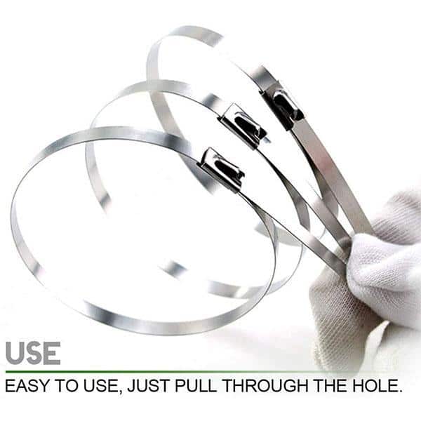 100 STK Multi-Purpose låsekabel Metal lynlåse - Image 6