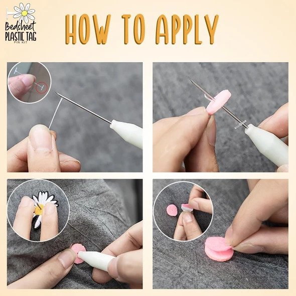 Sengetøj Plast Tag Pin Kit - Image 6
