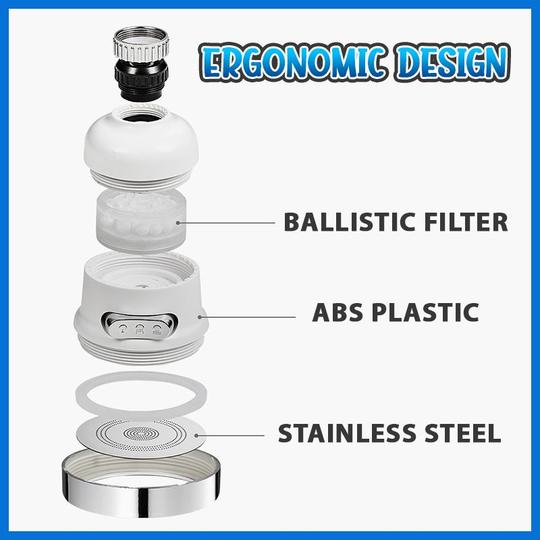 Praktisk 360° bevægeligt taphoved - Image 7