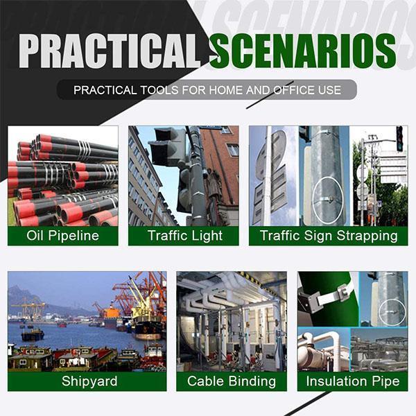 100 STK Multi-Purpose låsekabel Metal lynlåse - Image 8