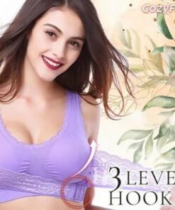 CozyFit X-Buckle Lace-støttende bh