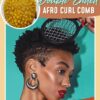Dobbeltendet Afro Curl Kam