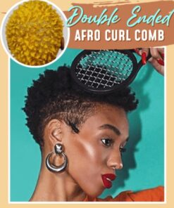 Dobbeltendet Afro Curl Kam