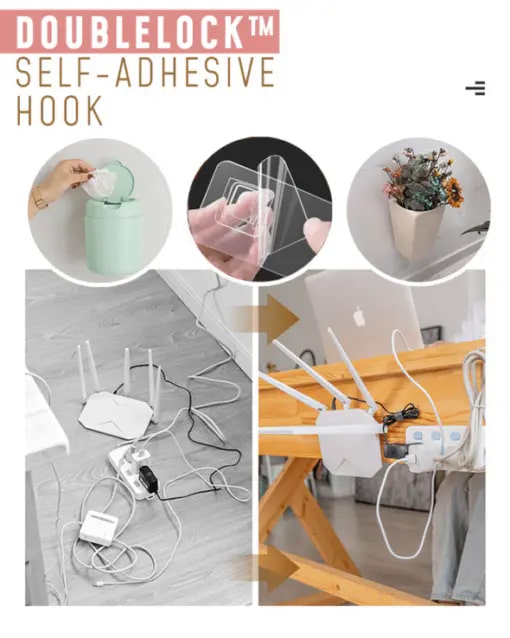 DoubleLock selvklæbende krog