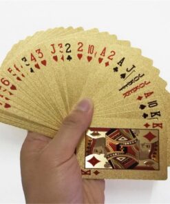 Luksus 24K guldfolie poker spillekort