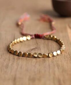 Tibetanske kobberperler armbånd